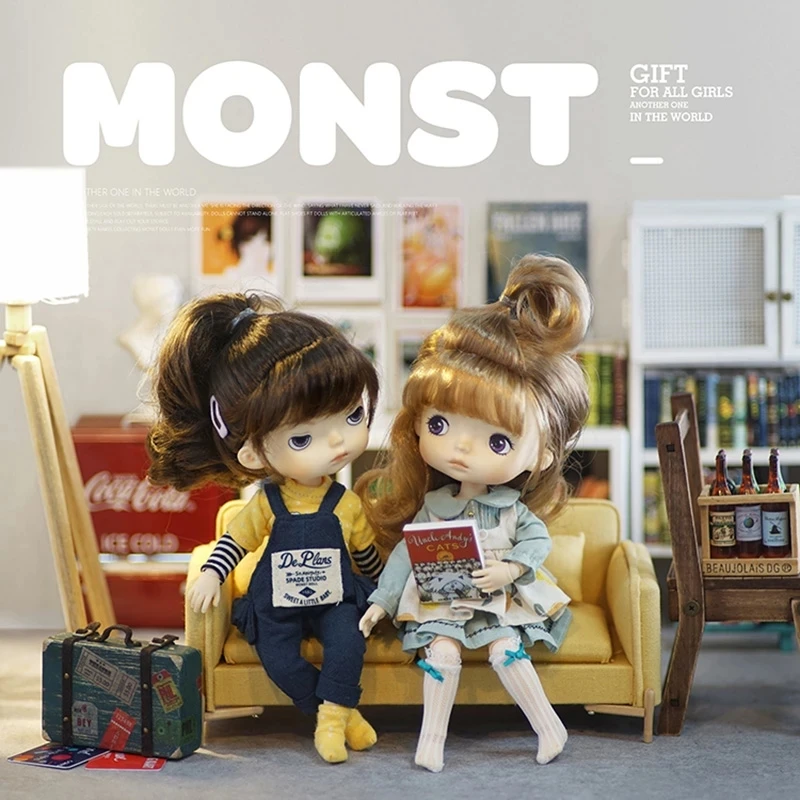 

Monst Doll 1/8 Doll Savage Baby Rubber Dolls Toys Whole Body Joints Movable Kids Birthday DIY Gift Surprise