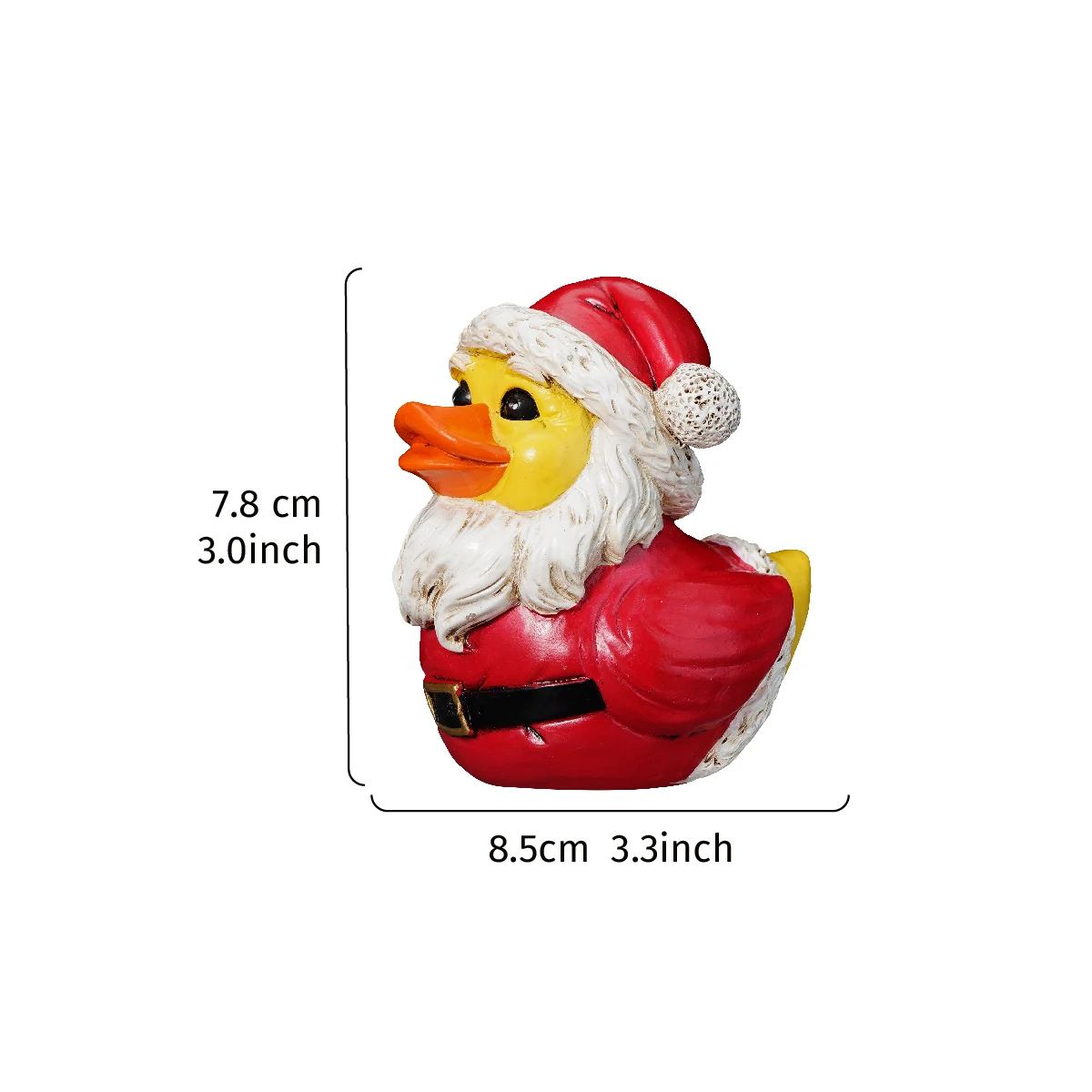 1PC, Christmas resin material Christmas decorative duck-shaped desktop ornament
