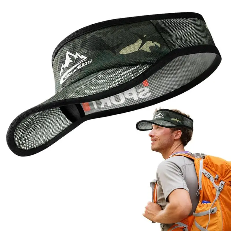 Sun Hats Fishing Hats Sun Visor Hat Summer Visors Empty Top Baseball Sun Sweat-Absorbent Sunhats Protection Hats For Sports Fishing