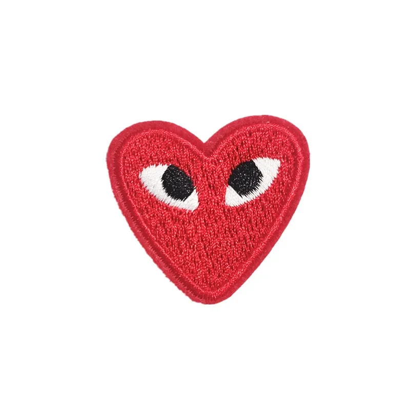 Clothing Auxiliary Fabric Colorful Cartoon Eyes Heart Embroidery Patch Badge Chest Pin