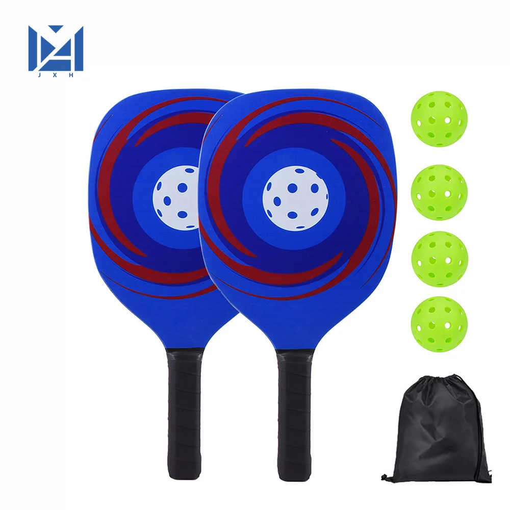 

Pickle Ball Paddle with 4 Balls Lightweight Pickleball Rackets Portable Durable Antiskid Wear-Resistant for Competition Training