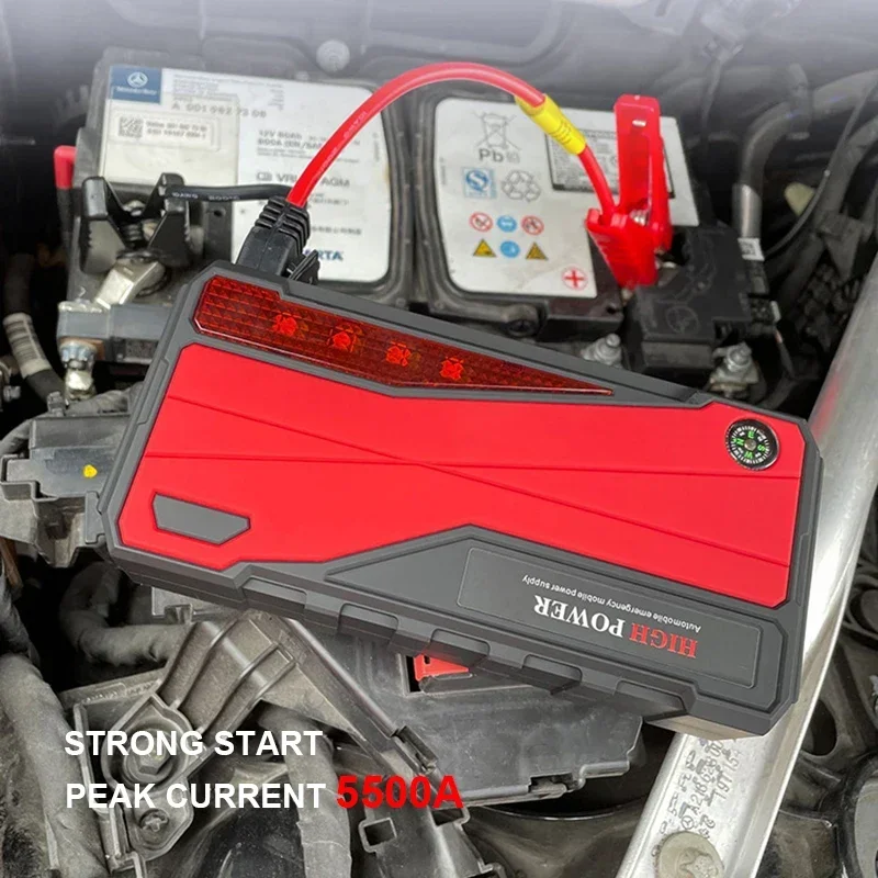 Portable Car Engine Jump Starter 32000mAh Battery Power Supply Outdoor Emergency Start Battery Booster Charger For 12V Vehicle