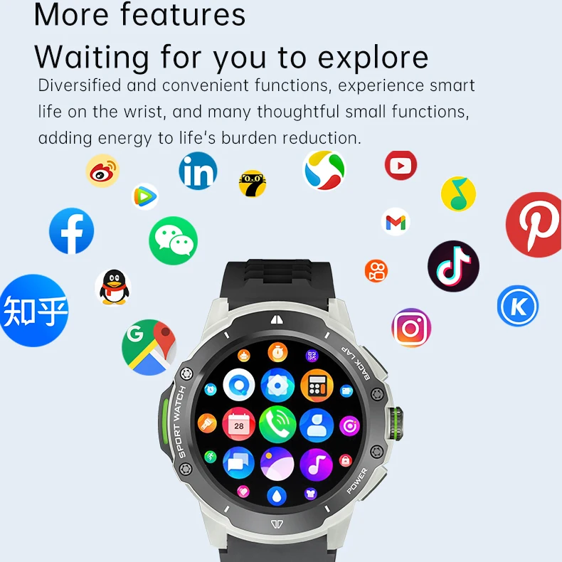  4G ȭ Ʈ ġ, 1.43 ġ AMOLED ũ, GPS  SIM ī, Ʈġ, 2G RAM, 32G ROM, ɹڼ ī޶,   NFC