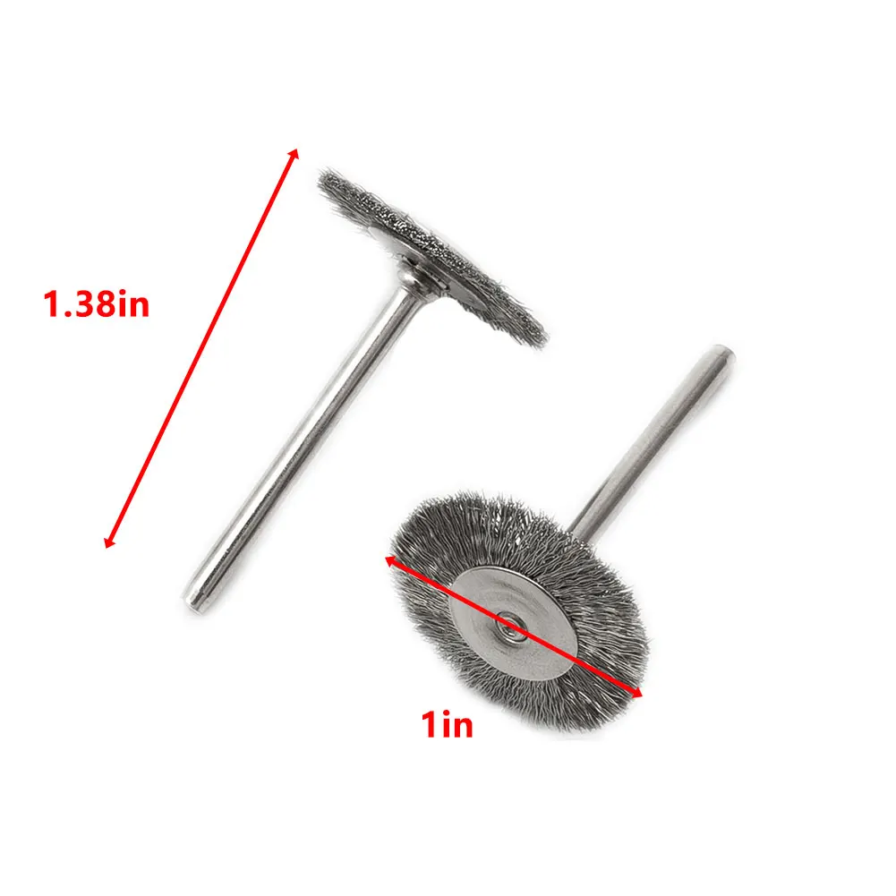 50 Pcs Stainless Steel Wire Brush Rotary Tool Die Grinder Removal Wheel For Electric Brush Electric Drill Accessories energetic elegoo saturn 2 8k resin 3d printer flex plate 224x129mm removal steel sheet magnetic sticker