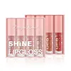 Bright Lip Gloss Lip Glaze 4-pack with Fine Sparkling Lip Gloss that does not fade and is easy to apply. Dudu Lip Sparkling Lip 3
