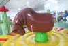 Hot Sales Inflatable Rodeo Bull Inflatable Manual Bull Riding Game Inflatable Bungee Bull With Circular Mattress For Kids 5