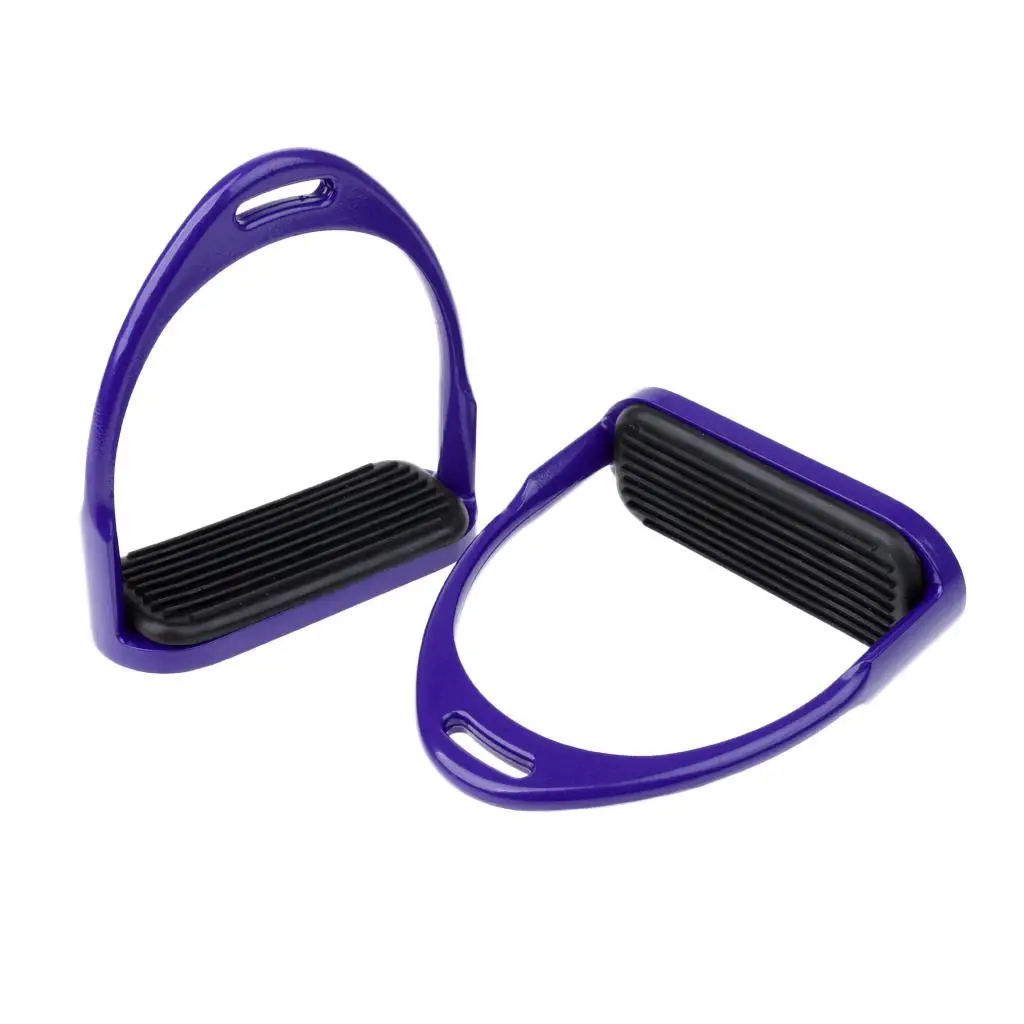 Equestrian Stirrups Horse Riding Bendy Irons Steel Stirrups-5cm Wide Track