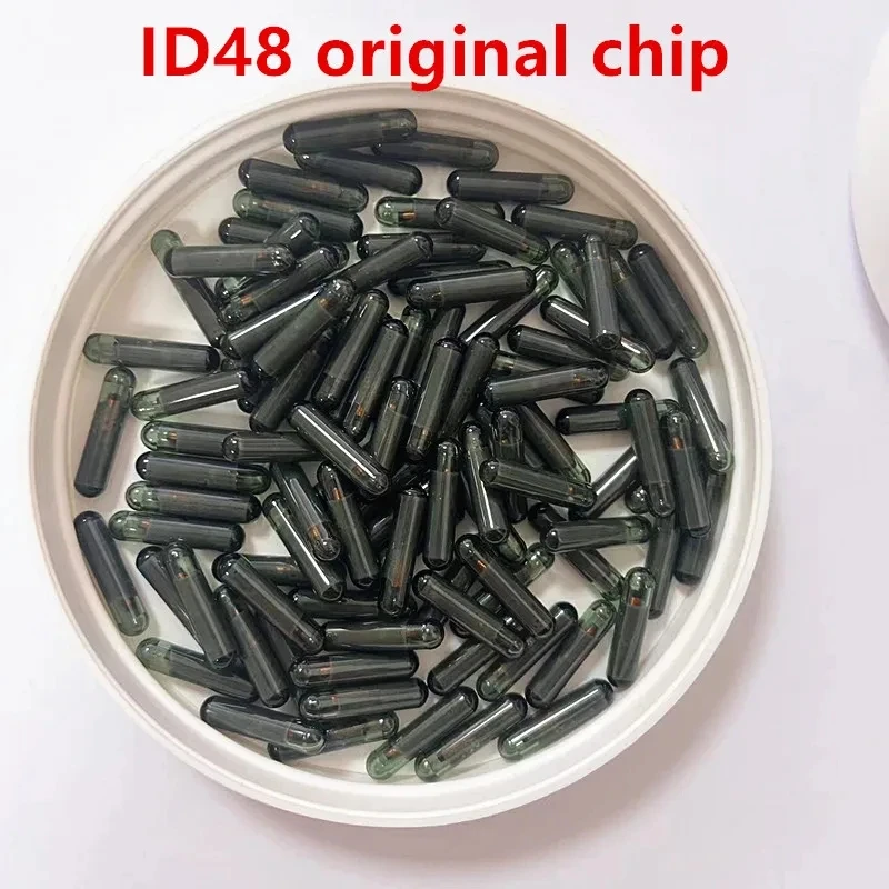 10-20-30-50-100pcs-Original-Factory-ID48-Transponder-Chip-Car-Key-Blank ...