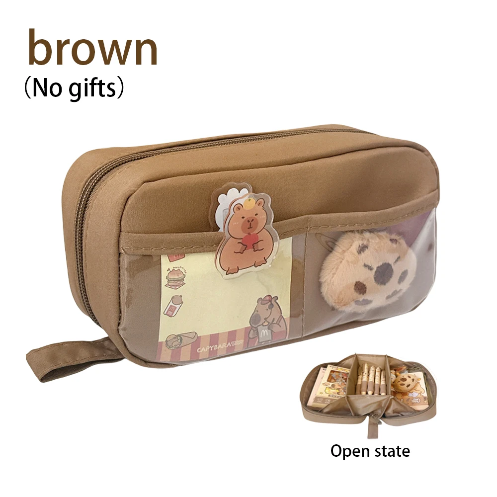 مقلمة شفافة مكونة من 5 طبقات بسعة كبيرة ولطيفة وأن...