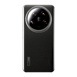 Leather Photography Shockproof Phone Case with Stripe Design for xiaomi 15 Ultra (Black)