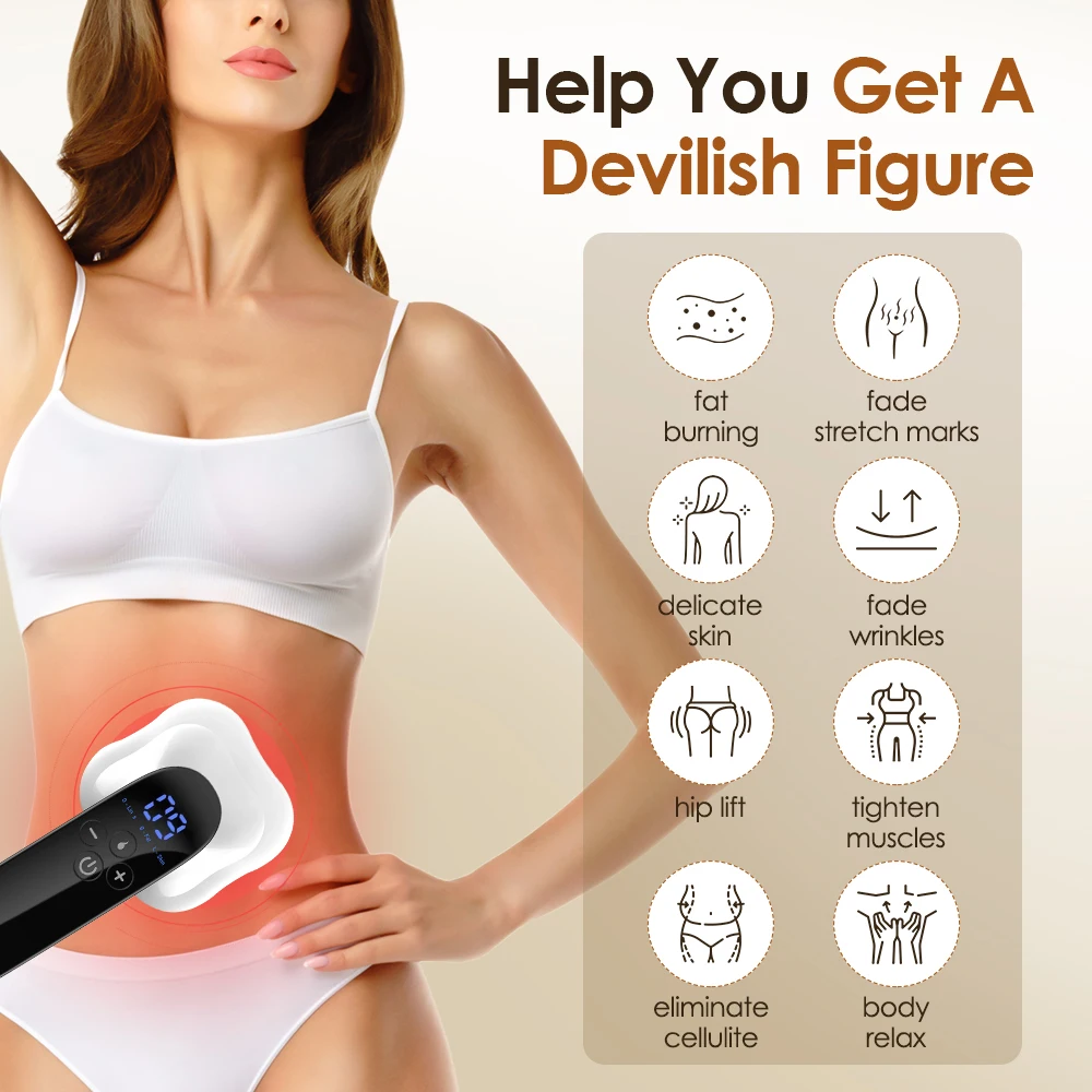 Electric Body Slimming Beauty Machine Fat Burner Shaping Device Lose Weight Anti Cellulite Massager For Belly Waist Arm Leg Butt