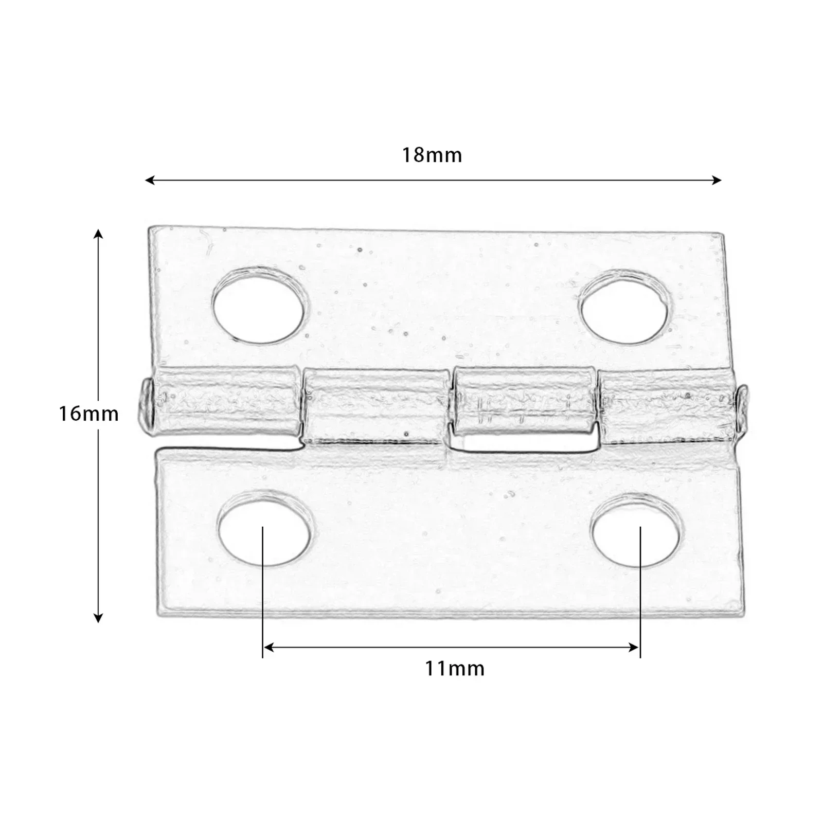 Description Picture 5 of itemMini Cabinet Hinges Furniture Fittings Decorative Small Door Hinges for Jewelry Box Furniture Hardware