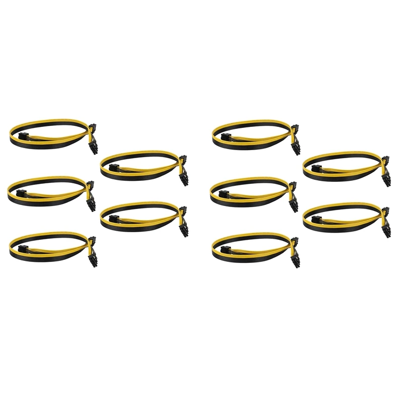 

10Pcs PCI-E 8Pin To Dual 6+2 Pin Power Supply Cable PCIE 6+2Pin Male To 8 Pin Male For EVGA/Silverstone Modular PSU