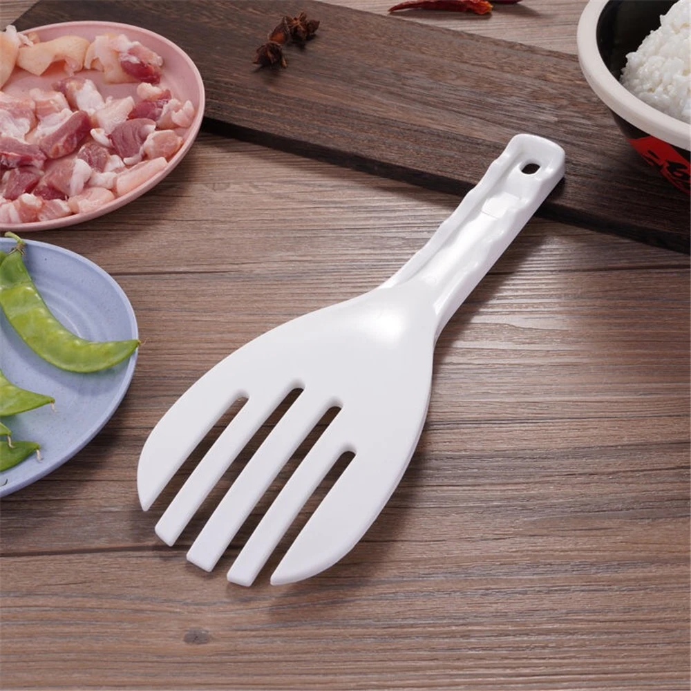 Standable Non-stick Rice Spoon Cute Little Monster Rice Spoon Cute Transparent Porridge Shovel Paddle Kitchen Safe Cooking Scoop silicone cooking spoon cooking scoop