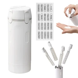 Compact 4 - in - 1 Refillable Travel Toiletry Set (WHITE)