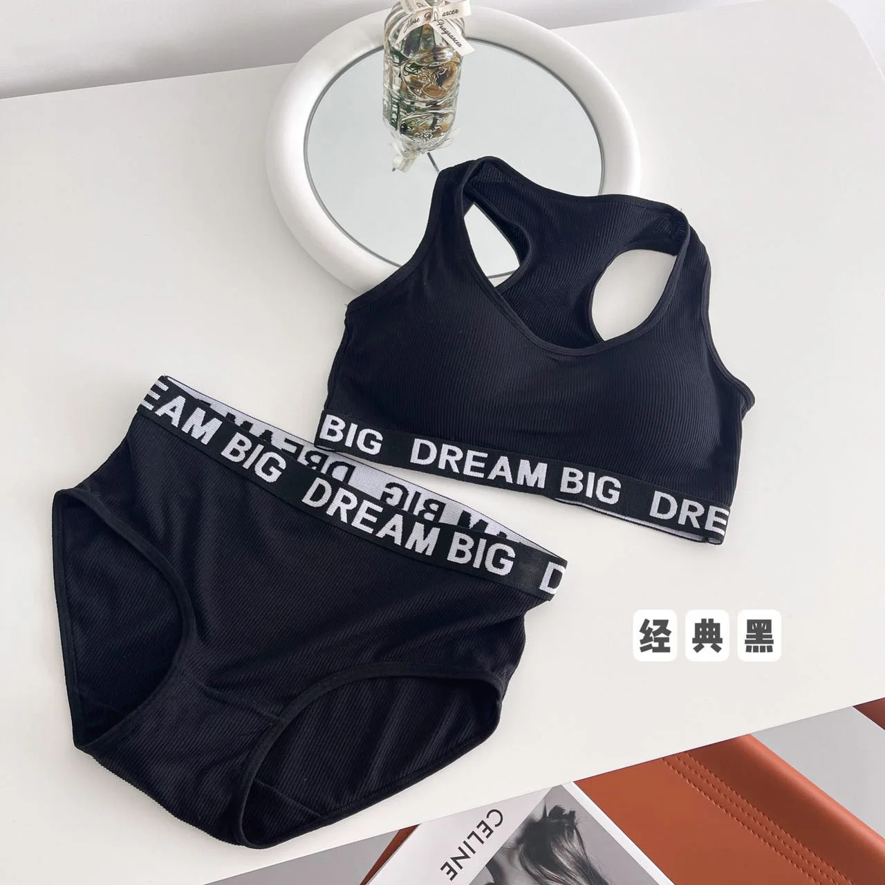Girls Panty Sets Teenage Cotton Padded Training Bra + Panties Kids Sports Underwears 8-14Year