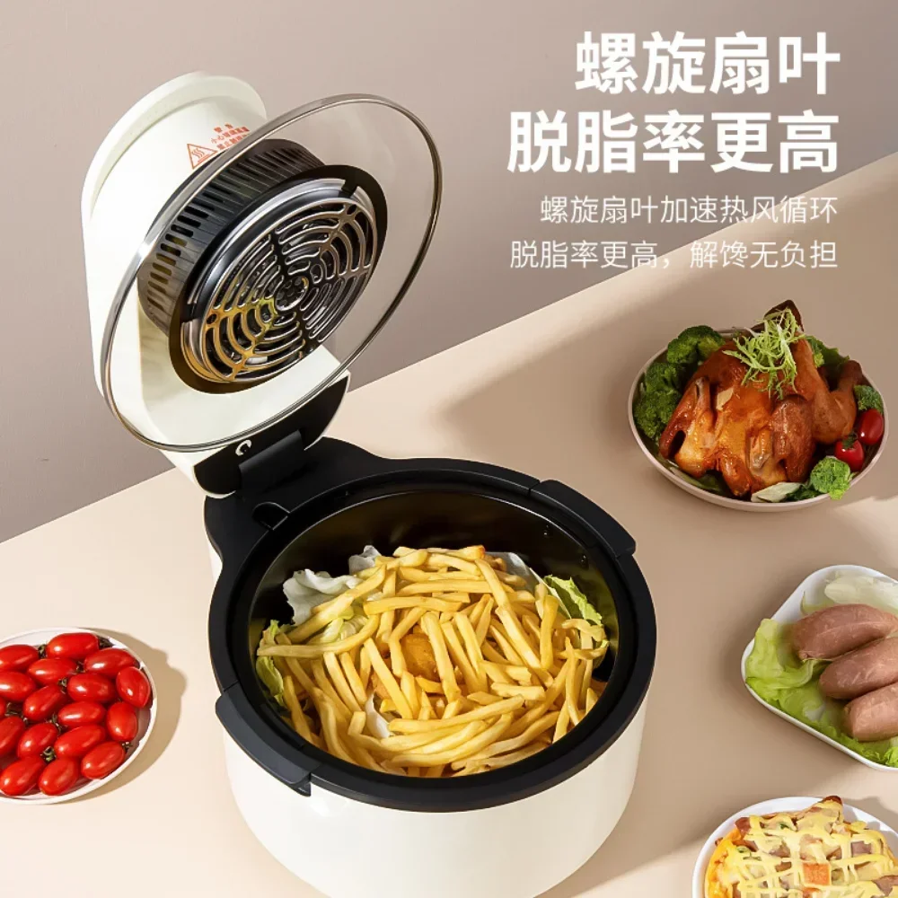 Air Fryer Household Glass Large Capacity 10l Multi-purpose Oil Free Fryer  Chip Maker Light Wave Cooker - Air Fryers - AliExpress