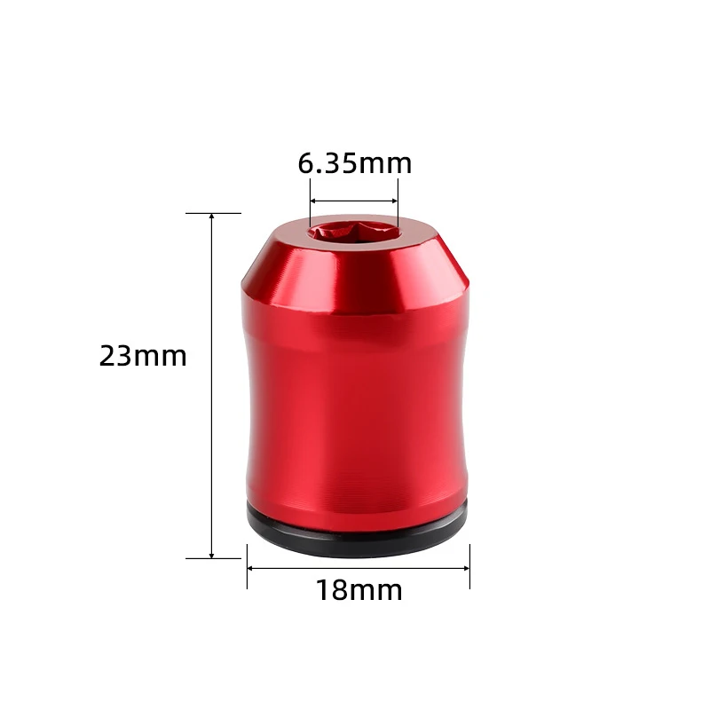 1 adet manyetik vida halkaları mıknatıslanmış halka tornavida uçları alüminyum alaşımlı 6.35mm saplı vida ucu manyetik mıknatıslayıcı