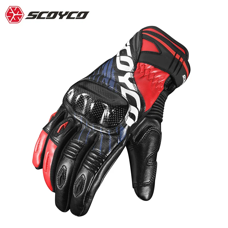 

SCOYCO Locomotive Motorcycle Riding Gloves Four Season Universal Warm Touch Screen Windproof Cold Women Men Waterproof Anti-fall