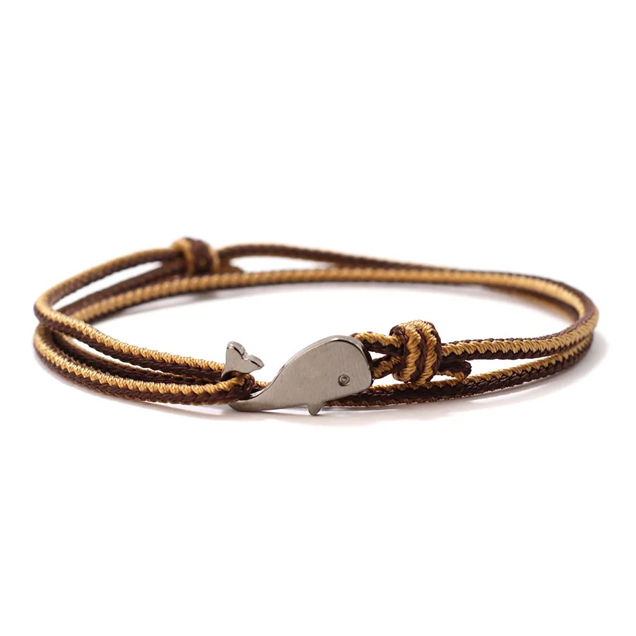 Marine String Bilayer Adjustable Bracelet for Men