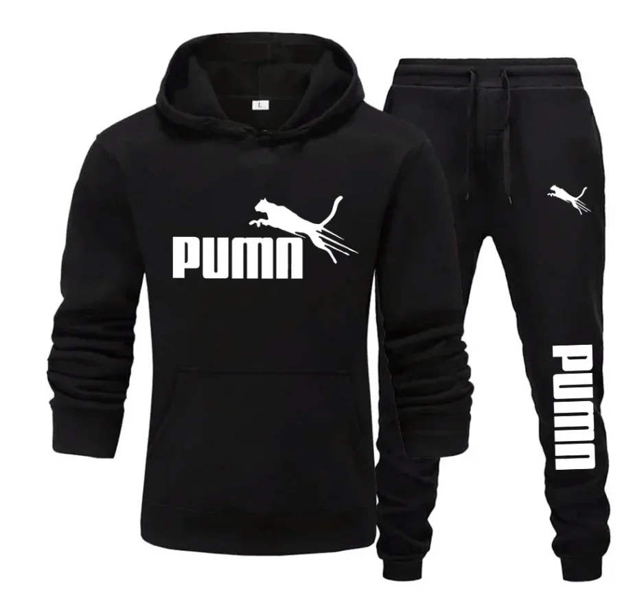 thumbnail image 1 of Chándal de 2 piezas para hombre y mujer, conjunto de Sudadera con capucha y pantalones, ropa deportiva de Hip Hop Y2K, moda de otoño e invierno, novedad, 1 of 4