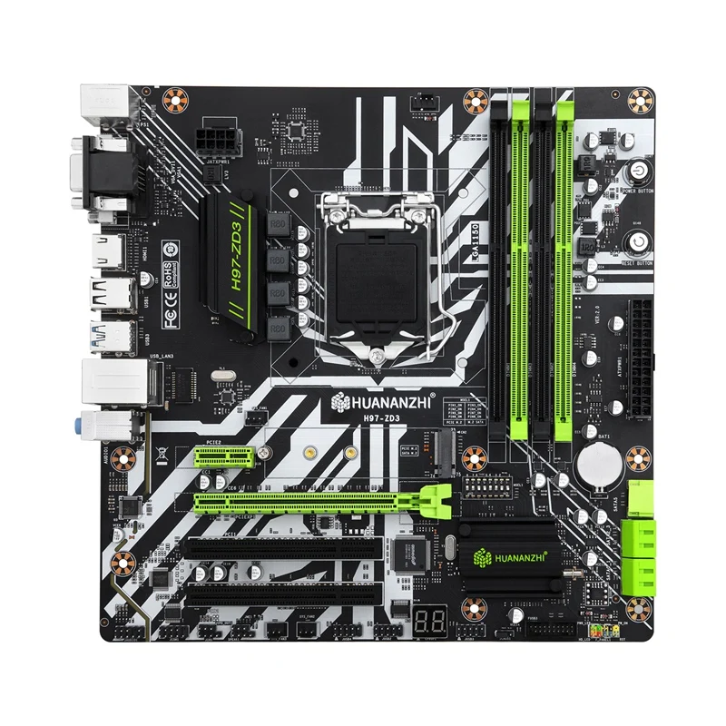

Материнская плата HUANANZHI для LGA 1150 CPU 4XDDR3 1600/1333 МГц 32 Гб RAM SATA3.0 USB