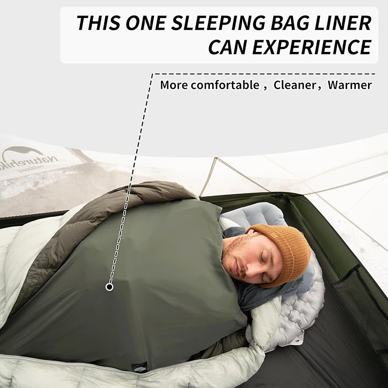 Naturehike 128g Sleeping Bag Liner Ultralight Summer Cover Portable Outdoor Travel Hiking Camping Bag sleeping bag