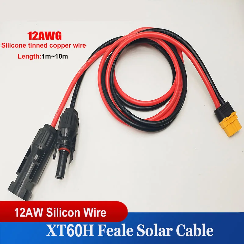 Câble solaire rallonge solaire avec panneau solaire femelle et fiche