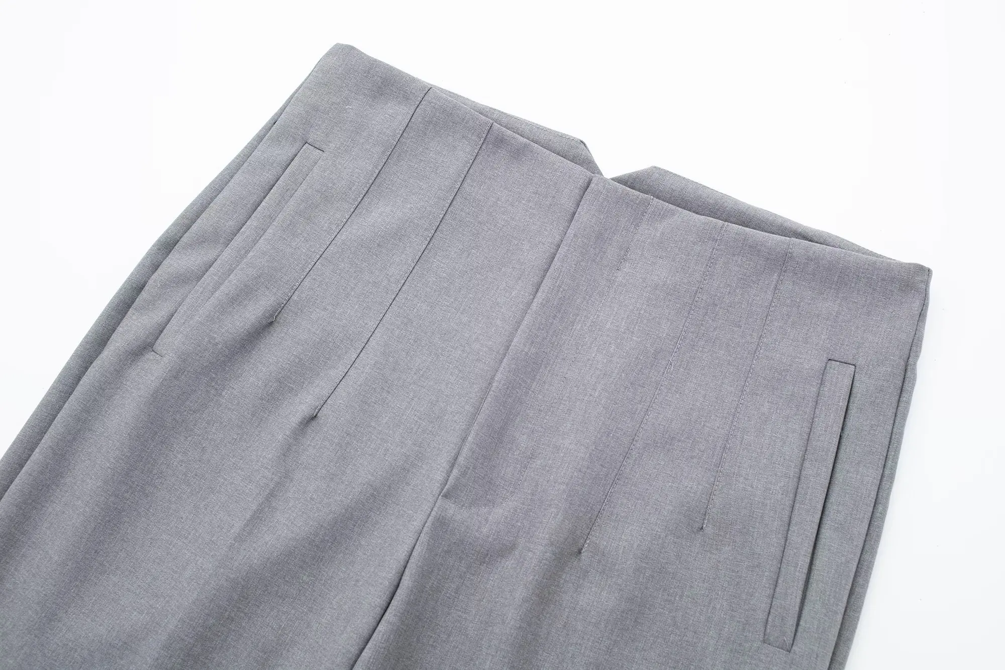 Description Picture 6 of itemSivatu TRAF Spring Summer Pants Female Office Lady Solid High Waist Female Trousers Fashion Straight Suit Pants for Women