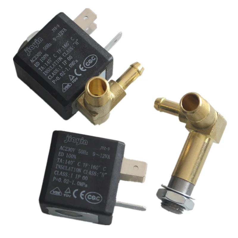 Jiayin JYZ-5 Elettrovalvola G1/8 4 Mm Per Acqua E Vapore – Compatibile Con Generatori Vaporella
