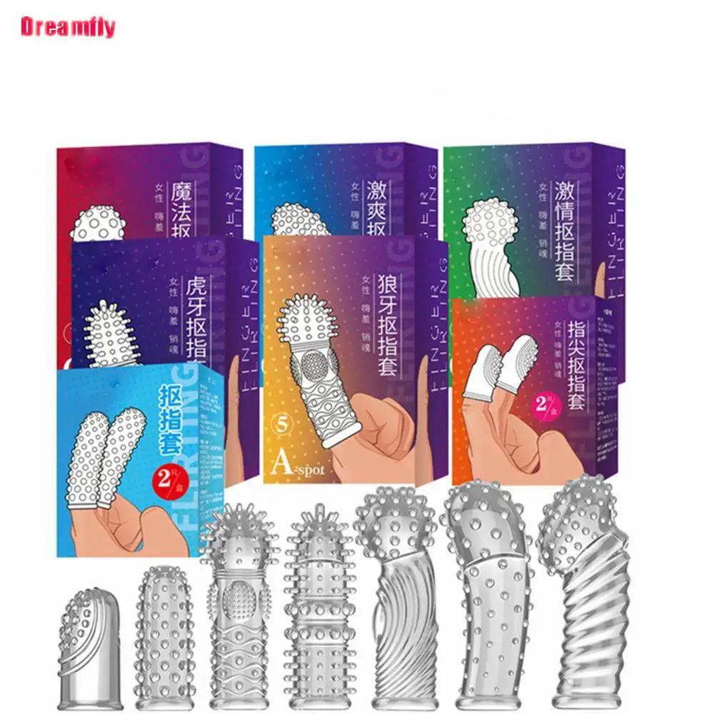 G Point Stimulation Finger Sleeves Clitoris Massage Sex Toys for Women Penis Rings Sex Delay Couples Games Delay Reusable sex toys