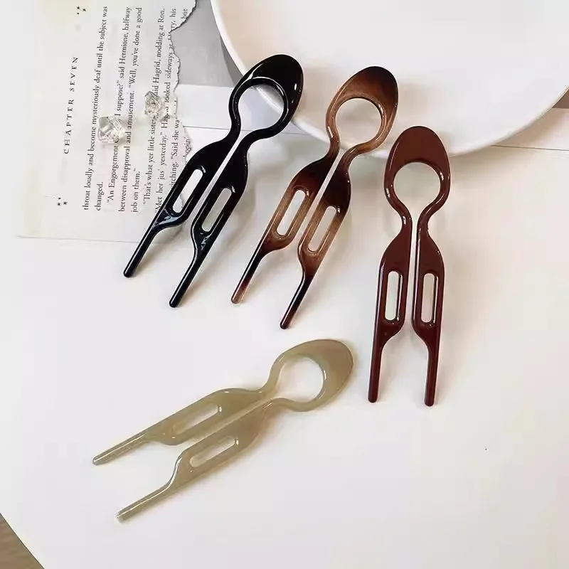 작은 머리 빗 머리핀 세련된 번 헤어스타일링 도구 우아한 머리핀 여성 여름 헤어 액세서리 헤어그립