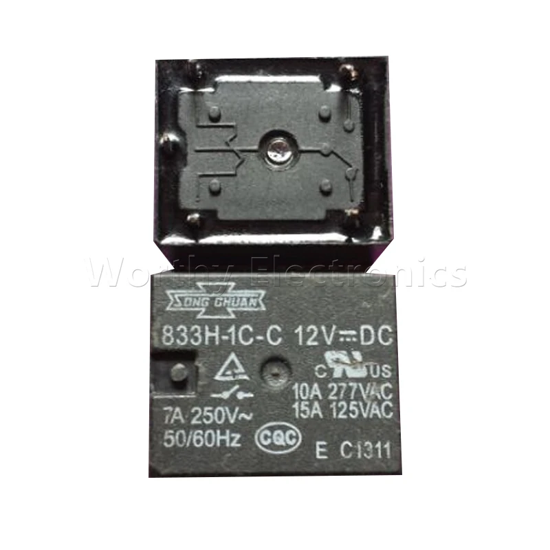 

Free Shipping 10pcs/lot Relay 833H-1C-C 12VDC 5pin