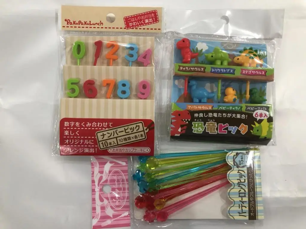 12-48pcs Kids Fruit Forks Picks Kid Bento Accessories Chopsticks Mini Cute Children Snack Cake Dessert Food Pick Toothpick Decor fruit fork,food picks,food toothpicks
