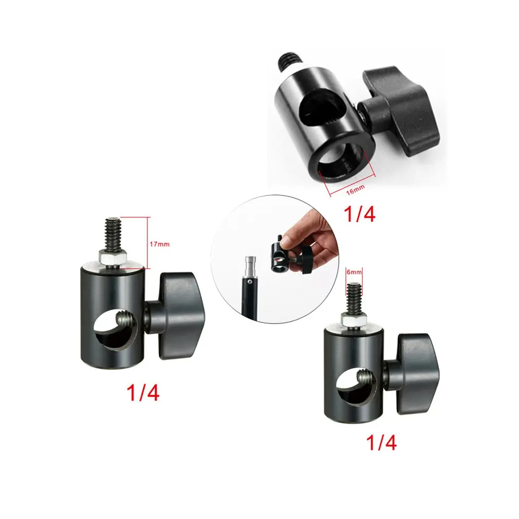 1/4" 3/8" Thread Interface Rapid Adapter Converter Mount Bracket For Light Stand Photography Light Stand Adapter