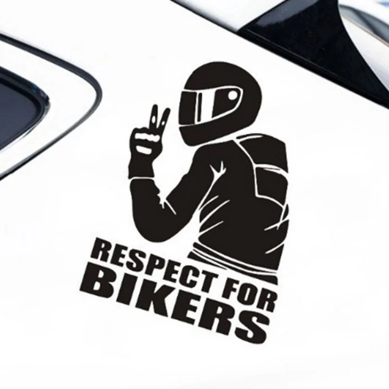 Respect Biker Sticker Motorcycle Sticker Respect for Bikers Reflective Car Stickers Moto Auto Decal Vinyl On Car styling слипоны respect