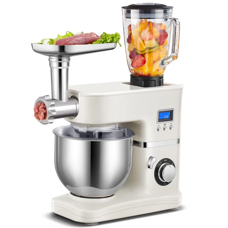 

6 in 1 Dough Egg Cake Fruit Meat Hamur Makinasi Professional Stand Food Mixer for Bakery Electrical Classic Robot Stand Mixer