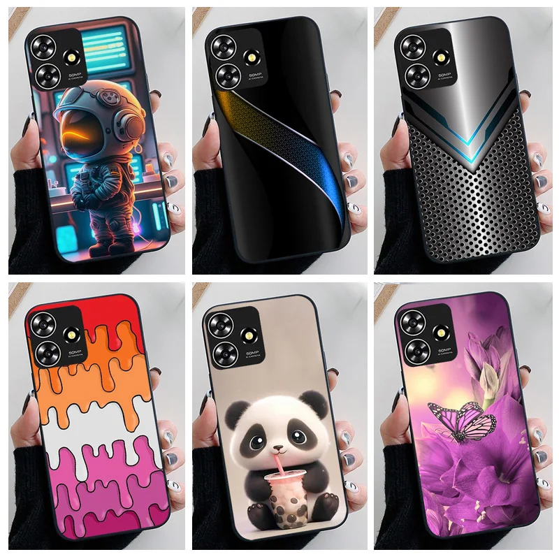 Floral Painted Silicone Case – Stylish TPU Cover