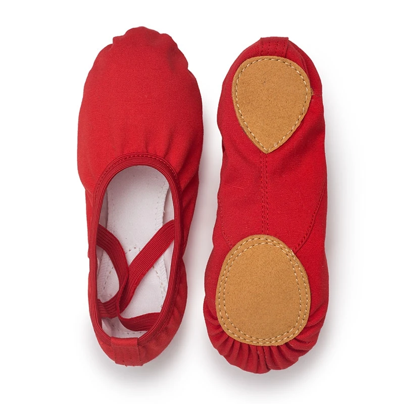 Girls ballet canvas ballet dance slippers for women children classical practice Split-Sole  adult flat dance 6