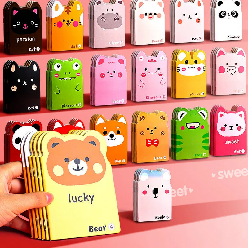 Mini carnet de poche pour enfants, 20 pièces, petit carnet de poche