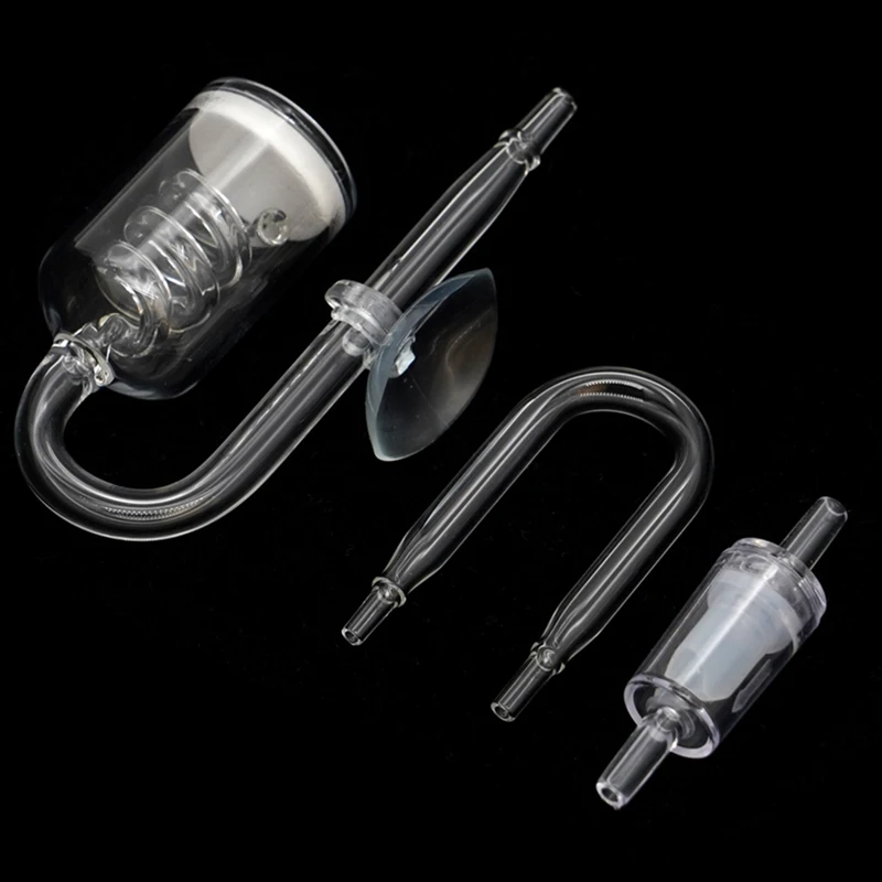 CO2 Diffuser Aquarium Glass Spiral Carbon Dioxide Atomizer Diffuser With Suction Cup For Aquarium Fish Tank Accessories 3