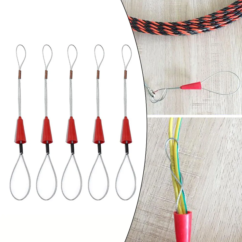 

5PCS Fish Shaped Buckle Cable Puller Fish Tape Fastener Electrician Push Puller Pipe Puller Home DIY Electrician Hand Tools