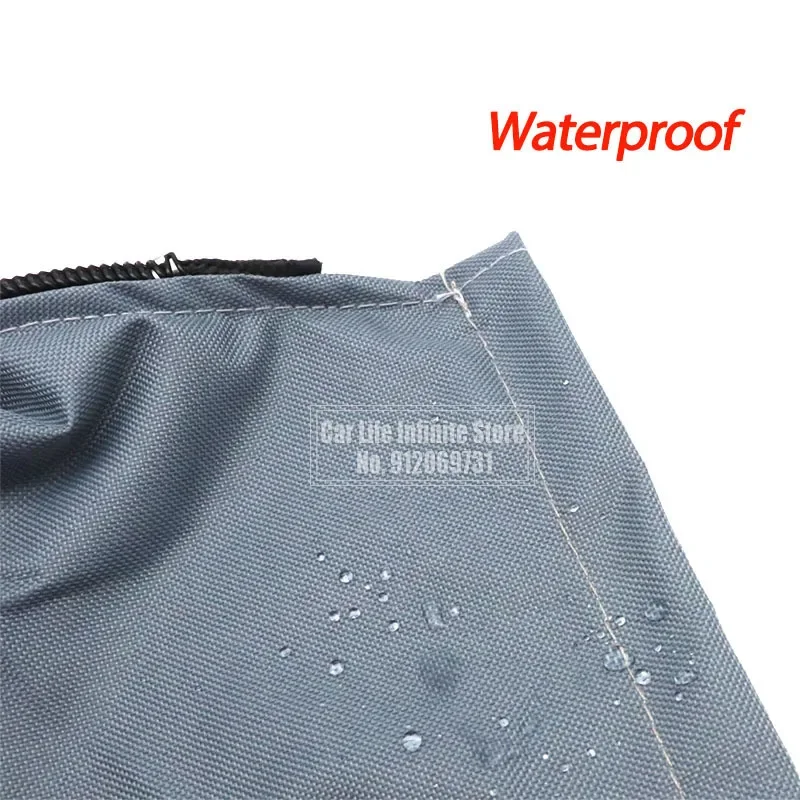 600D 3 Bow Bimini Top Boot Cover No Frame Yacht Boat Cover With Zipper Anti UV Dustproof Marine Accessories Waterproof