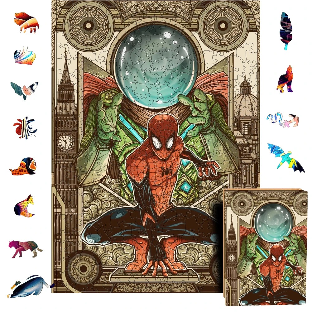 Famous Movie Poster Wooden Puzzles Cartoon A3 361pcs Jigsaw Puzzle For Adult Children's Educational Toys Collection Gifts alice in wonderland 300 500 1000 pieces cartoon puzzles disney creative educational toys jigsaw puzzle game for kids adult