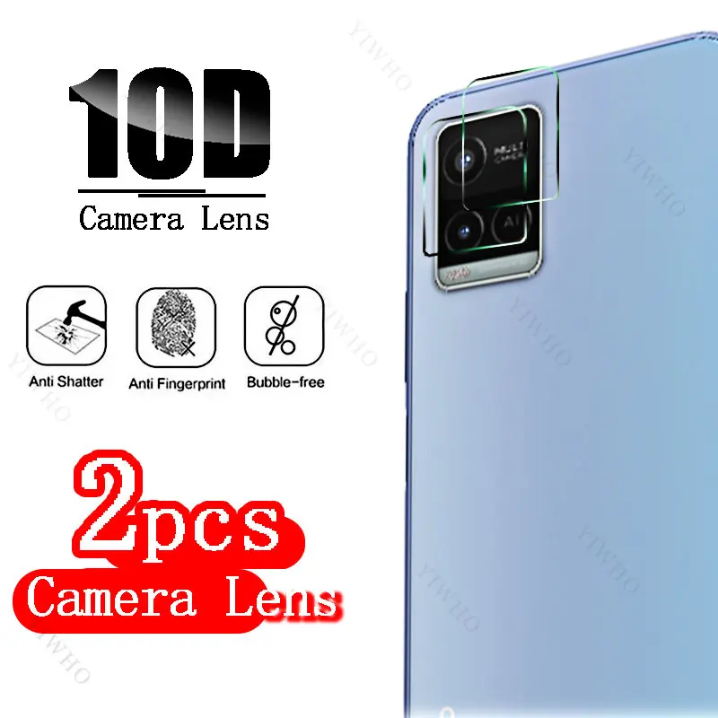 Cover Per Vivo Y21 2021/V2111 + Pellicola Vetro Temperato – Custodia TPU Morbida Trasparente Antiurto, Kit Protezione Completo - 2
