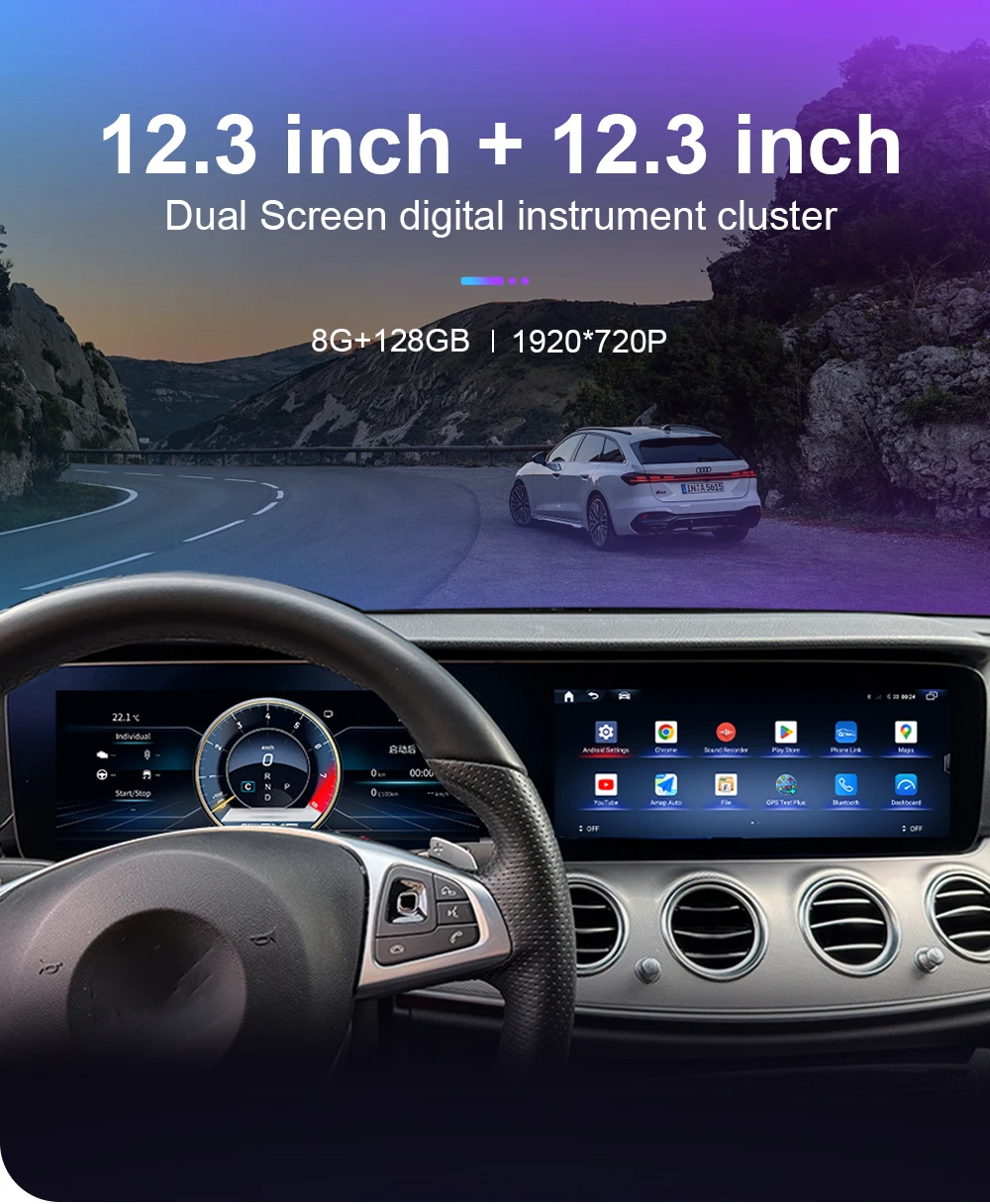 Digital Instrument Cluster For Mercedes-Benz E Class W213 2016-2019 Speedometer