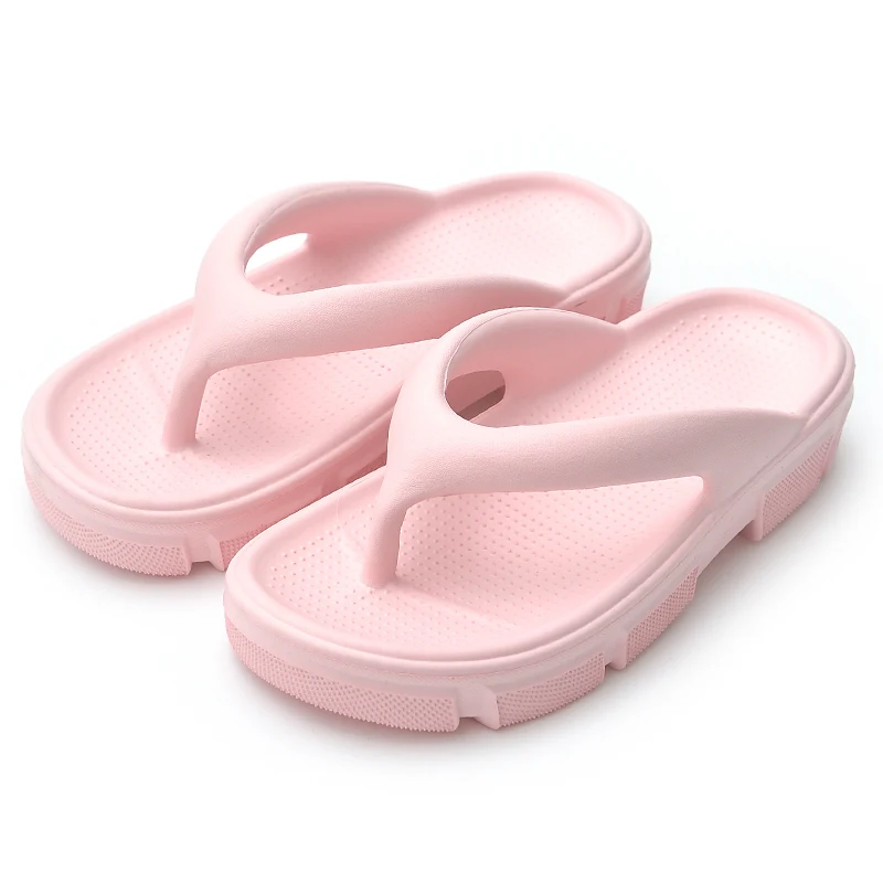 Flip Flops Wome Thick-soled Slippers Summer Women Flip Flops Thick Bottom Non-slip Sole High Heel Sandals Men Couples Outside Indoor Bathroom Beach Home Slipper Winter Warm Plush Home Slippers  House Slippers