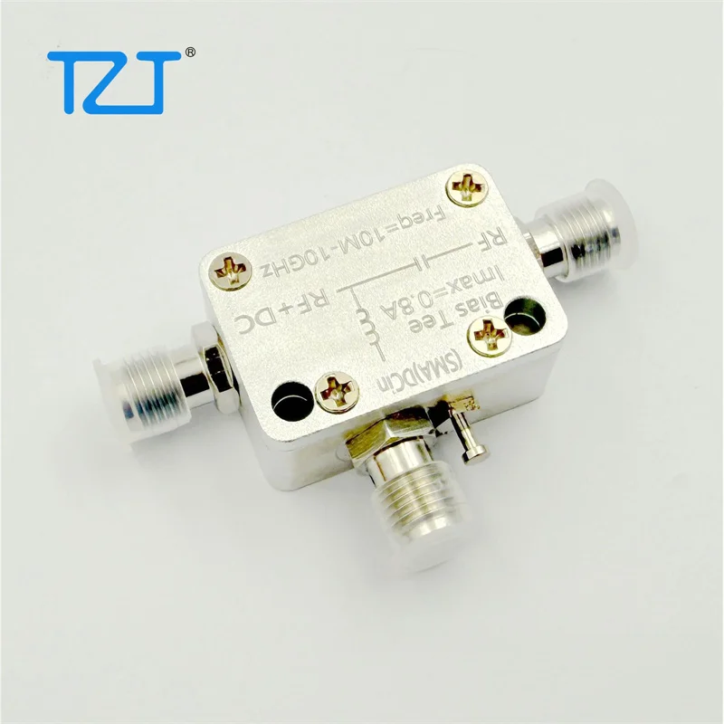 TZT 10MHz-10GHz RF 바이어스 티 DC 피드 블록 800mA(ZFBT-6GW+용 SMA 암 커넥터 교체 포함)