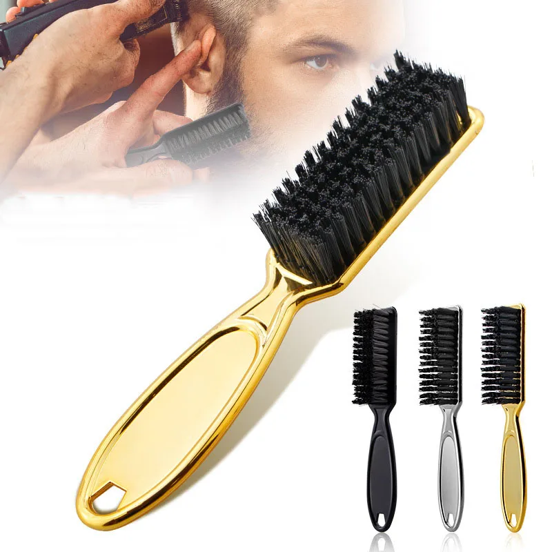 

Soild Wood Professional Fade Brush Barber Neck Sweeping Brush Comb Haircut Accessories Facial Cleaning Tools For Men