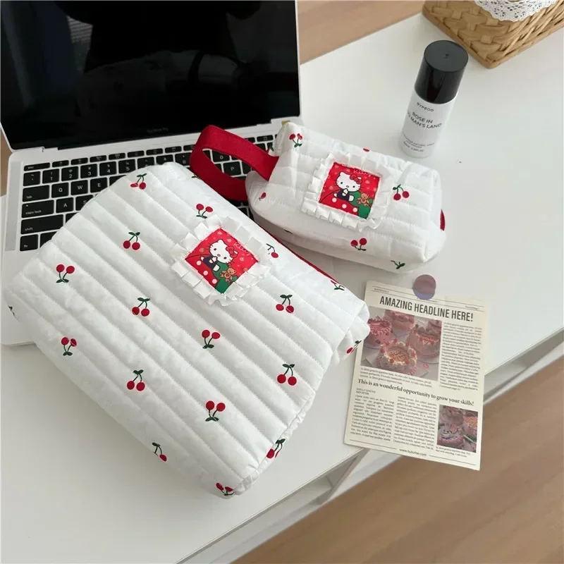 

Sanrios аниме кавайные Hellokittys японские Ins милые Мультяшные многофункциональные переносные портативные и вместительные косметички